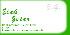 elek geier business card